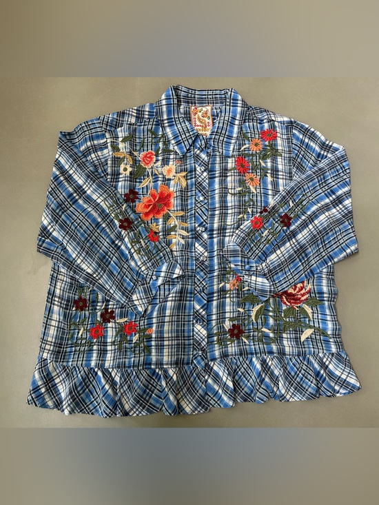 Johnny Was Tops - Johnny Was peplum top NWOT